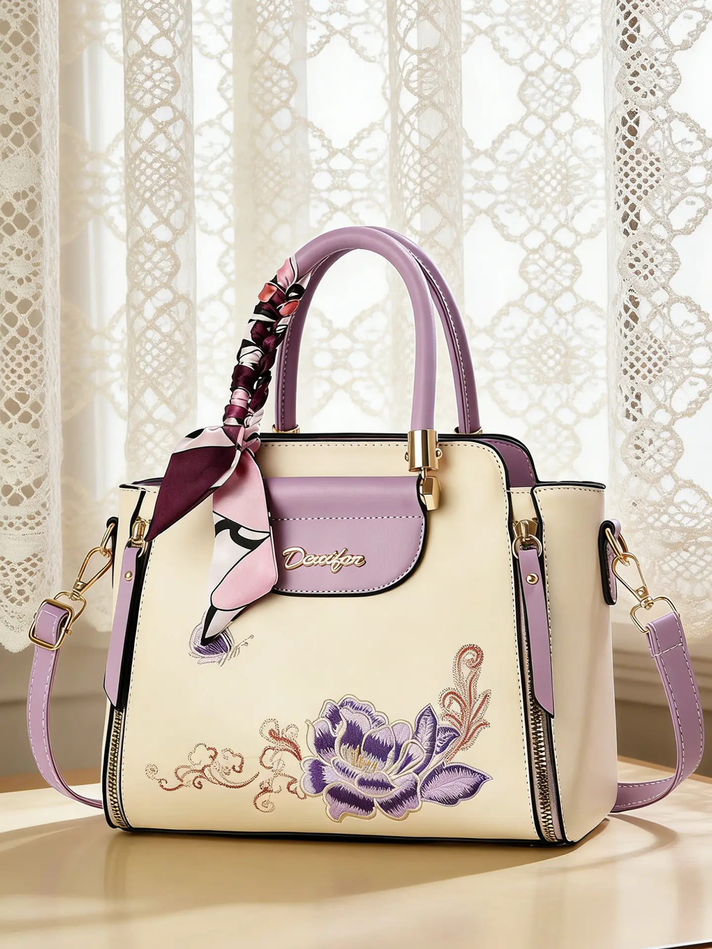 Women's Embroidered Satchel Bag, Fashionable Purse Handbag, High-Quality Casual Shoulder Bag, Multifunctional Daily Commuter Bag, Daily Commuting Bag, Large Capacity, Multiple Colors Available, Stylish Handbag, Handheld Bag Purse