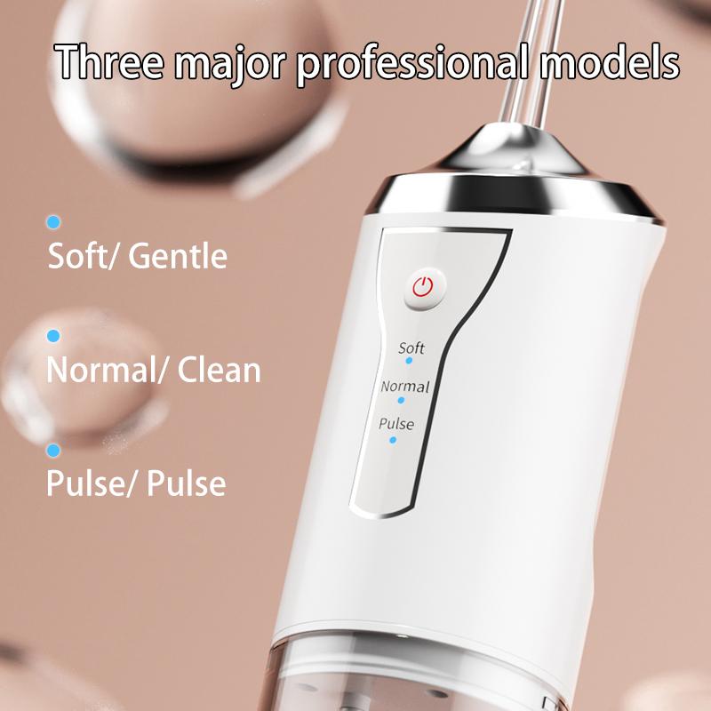 valentine gifts Rechargeable Water Flosser, Cordless DentalFlosser, Portable Oral Irrigator with 4 Counts JetTips, Waterproof Teeth Cleaner, 3 Modes Teeth~anina Toolfor Home & Travel #ToP Picks