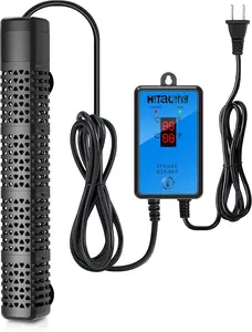 HiTauing Aquarium Heater, Upgraded 300W/500W Fish Tank Heater with Intelligent Leaving Water Automatically Stop Heating and Advanced Temperature Control System, Suitable for Saltwater and Freshwater
