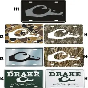 Drake Waterfowl Camo License Plate, Farm Life, Hunting Life, Collection License Plate