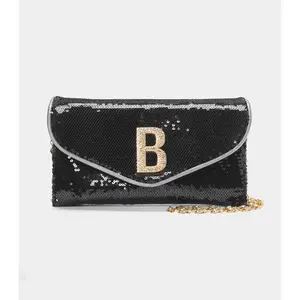 BEBE MICRO SEQUIN CLUTCH
