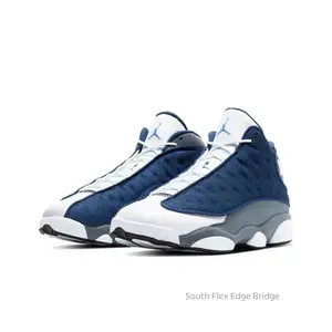 Retro-chic, trendy, versatile, durable, and slip-resistant Flint 2020 blue and white basketball shoes