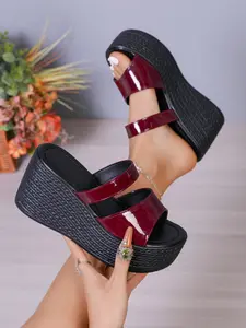 Women's Dual Strap Thick Sole Open Toe Sandals, Strappy Sandal, High Heel Mules Summer Casual Wear, Multiple Colors Available, Stylish, Classy