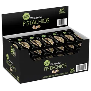 Pistachios Roasted & Salted 1.5 Oz 24 Pack Plant Protein Snack