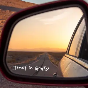 3PCS Car Rearview Mirror Decal Stickers Affirmation Reminder Sticker  Car Mirror Decal Funny Car Decor -Gift (White,Pink,Black Trust in God)