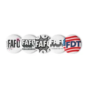 FAFO Collector’s Pin Set (5-Pack with Bonus FDT)