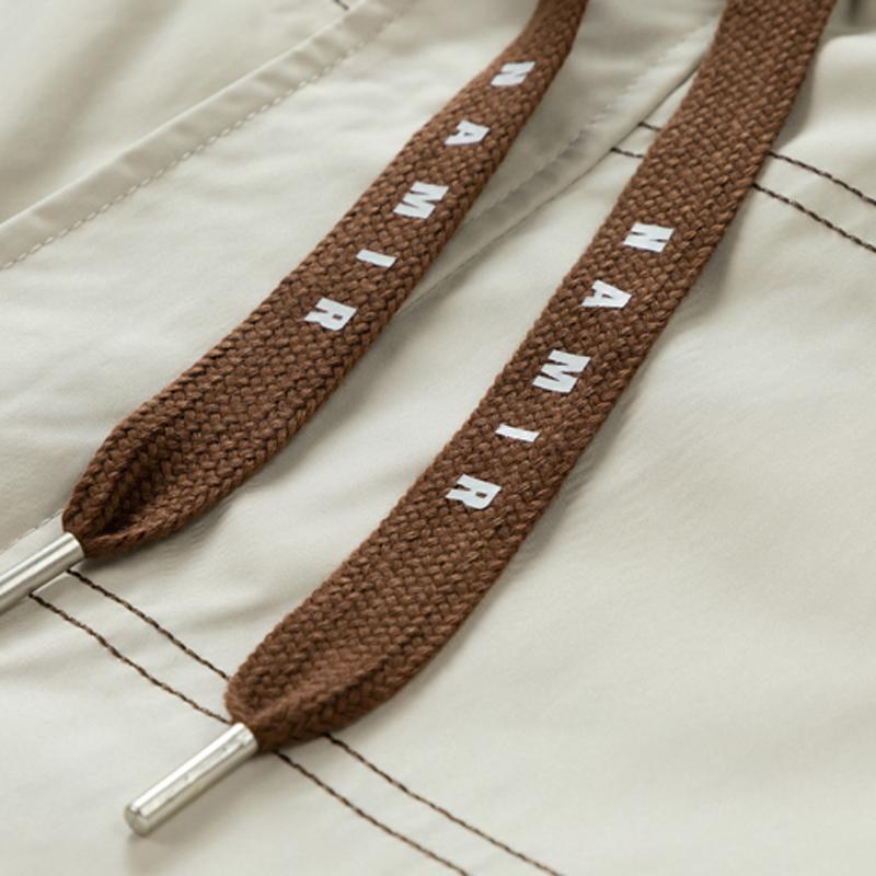 Men's multi-color spliced fake two-piece pocket long-sleeved lace-up hooded jacket, suitable for commuting, outdoor activities, and sports wear. It is a must-have thick jacket in autumn and winter.