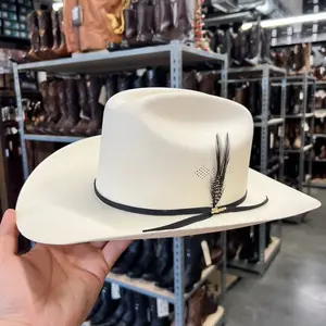 Sombrero 1,000x Copa Chica Falda 3.5” Marca Morcon (Diamante Negro)