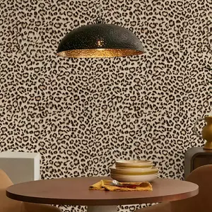 Peel and Stick Leopard Print Wallpaper Self-Adhesive Removable Durable for Home Decor Accent Wall DIY Projects