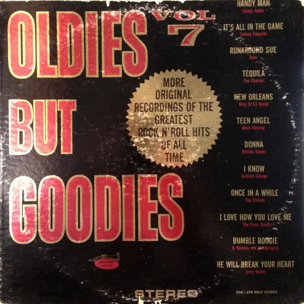 Various - Oldies But Goodies Vol. 7 (1964, Original Sound) Vinyl Record VG+/VG+