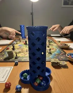 Triple Helix Dice Tower: Fully Customizable Gaming Accessory