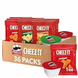 Pringles and Cheez-It Variety Pack, Lunch Snacks, Kids Snacks, Variety Pack (36 Count)