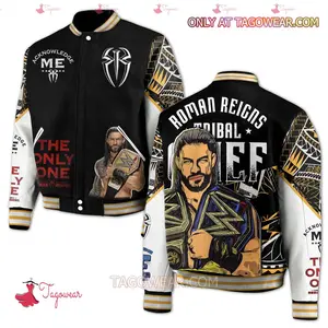 WW Roman Reigns Button Baseball Jacket