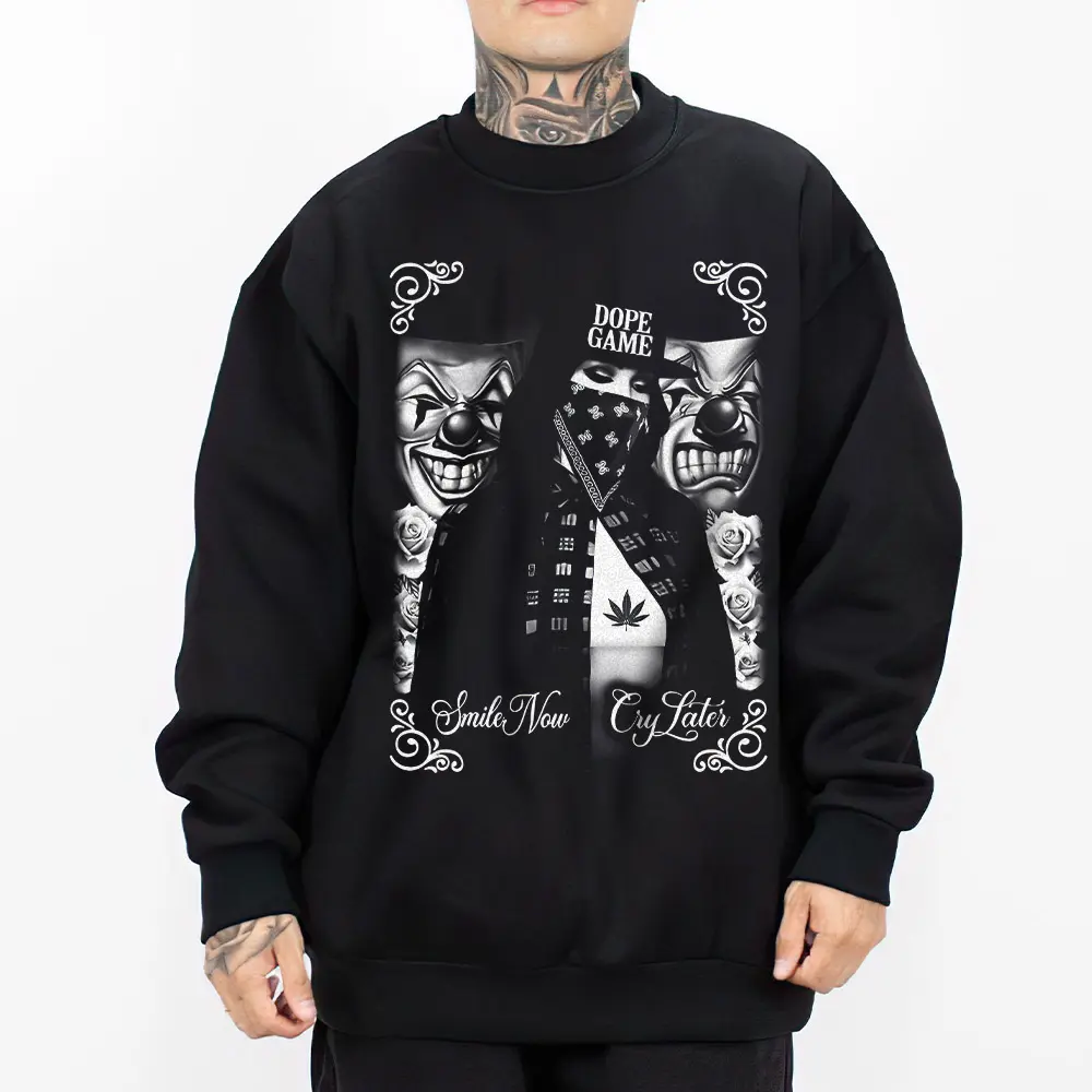 Smile Now Cry Later, Girl, Chicano Shirt, Art Men Chicano, Chicano Graphics Tees 75, Chicano Graphics Tees, Lowrider Style, Gangster, Chicanoas Clothing, Hoodie Dga For Men And Women Sweatshirt