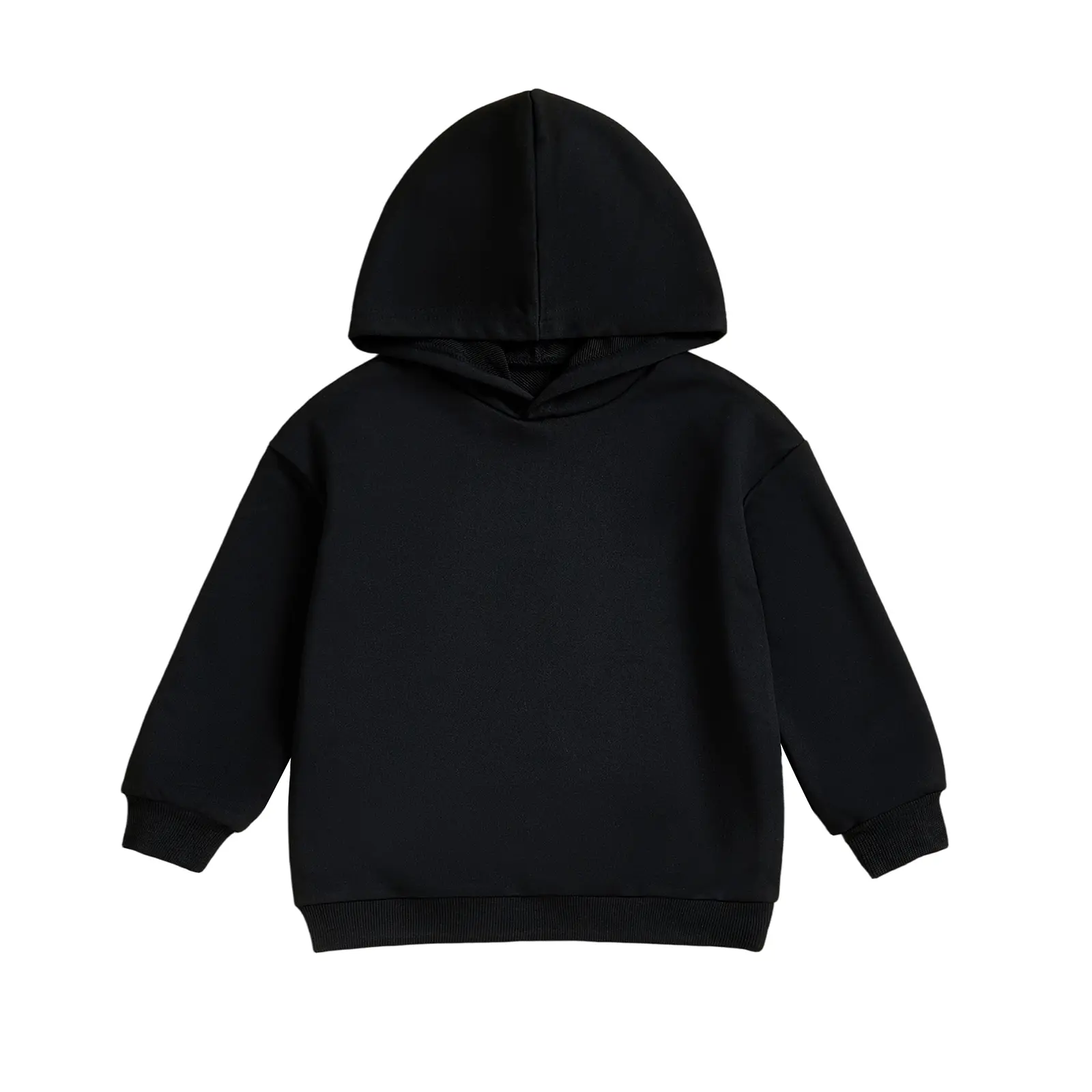 Toddler Sweatshirt Boys Girls Pullover Hoodie Casual Kids Long Sleeve Solid Fall Winter Hooded Tee Tops Blouse