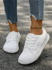 Couple Wide Head Shoes Spring New Women Casual Athletic Sneakers, Comfortable Breathable Sports Shoes, Round Toe Outdoor Walking Running, Breathable Fashion Footwear, Casual Trendy Shoes