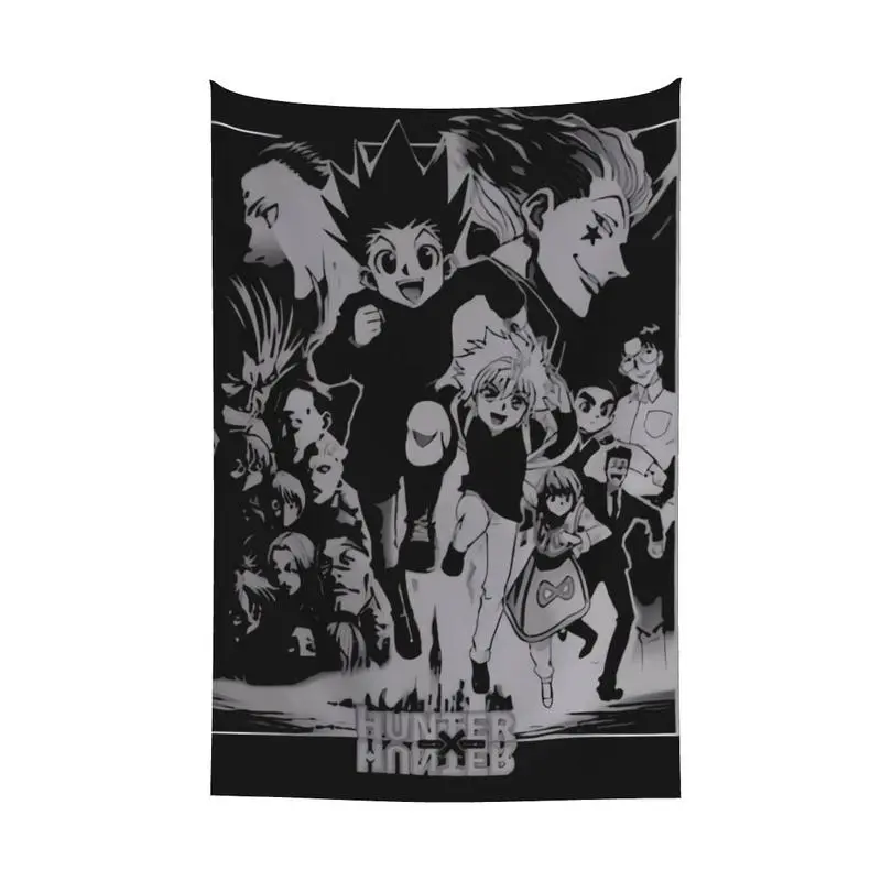 Hunter x Hunter Anime Aesthetic Tapestry, Decorative Indoor Wall Hanging Art, Home Decor for Living Room, 60x80cm/30x40cm Wall Decor Flags, Indoors