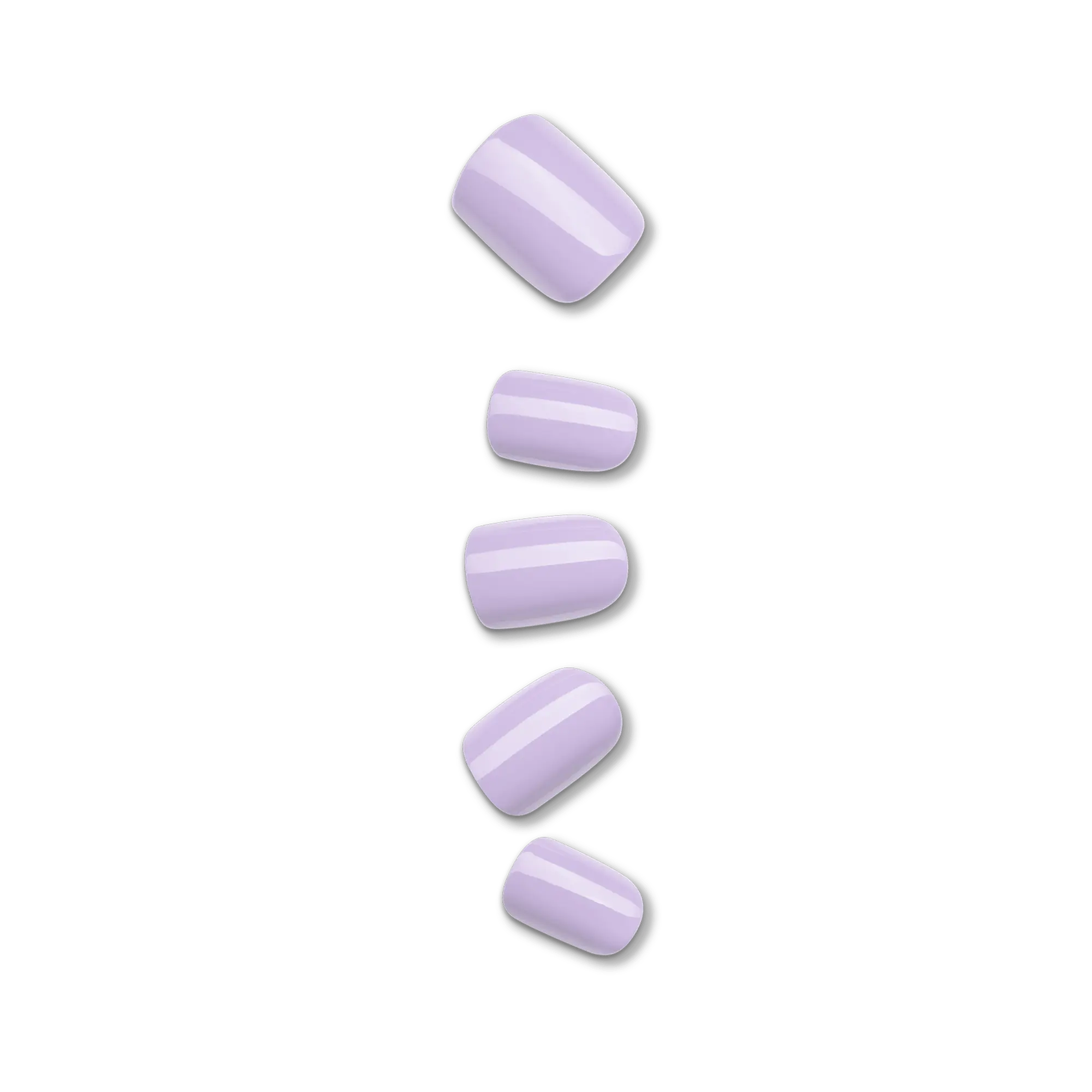 Impress Color No Glue Fake Press On Nails - Picture Purplect | Solid, Purple, Short, Squoval, Manicure