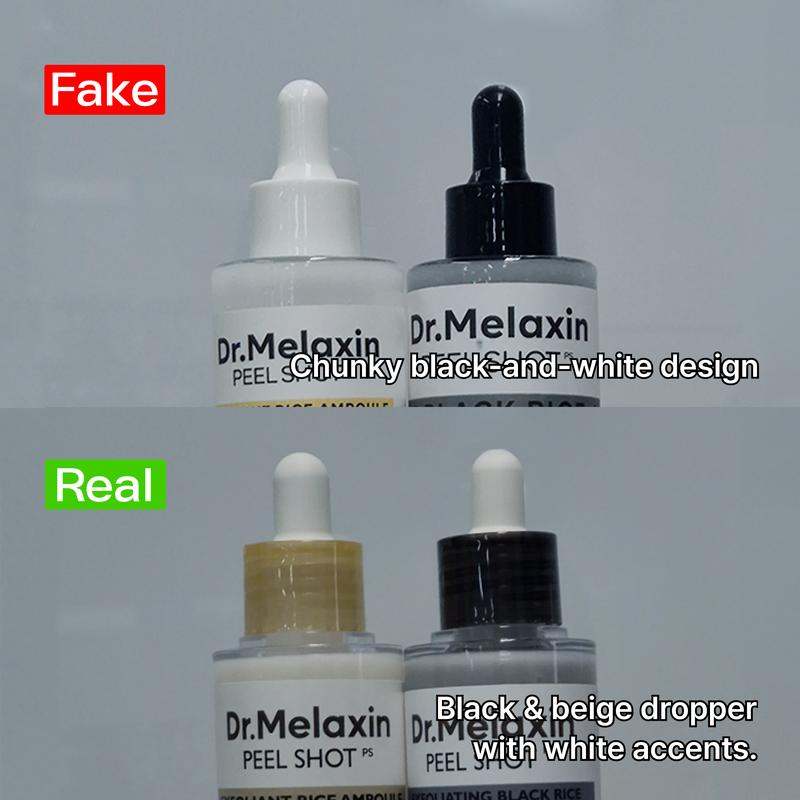 [Dr.Melaxin Official] Peel Shot Glow White Rice Peeling Ampoule, Black Head Remover Korean Skin Care Soft Exfoliating Face and Body Dead Skin Cells Remover for All Skin Types, 80ml