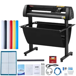 VEVOR Vinyl Cutter,  34Inch Bundle, Vinyl Cutter Machine, Manual Vinyl Printer, LCD Display Plotter Cutter Sign Cutting with Signmaster Software for Design and Cut, with Supplies, Tools