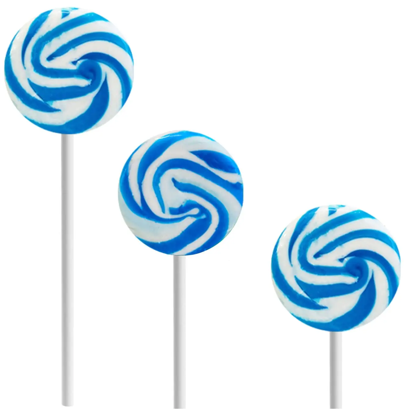 Fruidles Blue-Raspberry Swirl Fruit Lollipops - 12-Pack Mix of Cherry Lemon Flavors, 1.5in Individually Wrapped Party Snacks & Favors, All Ages Treats, Bag-Included Candy