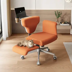 Newtral Ergonomic Armrests Adjustable Criss Cross Office Chair with Wheels/ Back Tray - Adjustable Height, Pet-Safe, Waterproof & Dustproof fabric, for Work Reading Makeup, Back Support, Versatile for Home & Office & bedroom Use