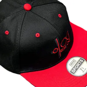 Real OG 9FORTY Hat - Red and Black Baseball Cap for Men & Women Soft Breathable Cotton Adjustable Fit Metal Buckle Closure All Seasons Wear United States Design Sports 7 1/8"