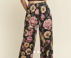 Floral Noir Cheetah Pants