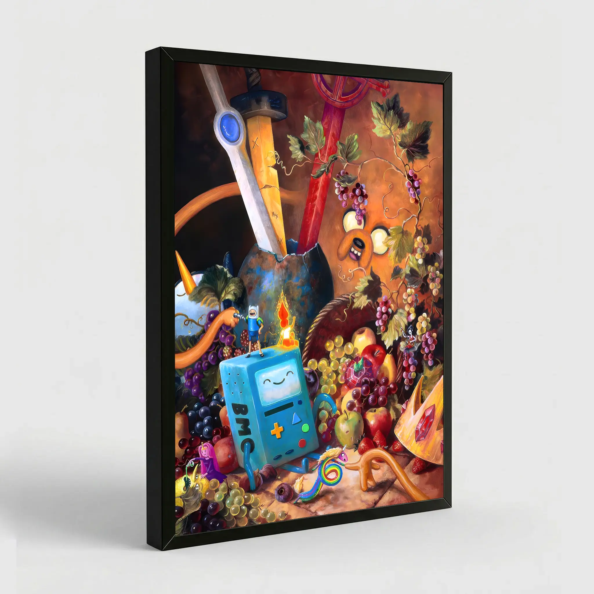My Art Is A Weapon” Poster - Adventure Time Painted Suitable For Home Wall Art, Room Aesthetics, Decorative Canvas Prints