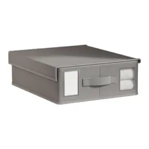 Foldable Large Capacity Bedding Storage Box with Viewing Window, Organize Sheets, Pillows, and Duvets Easily, Space-Saving Design for Neat Storage, Folding Storage Bin, Collapsible Storage Box