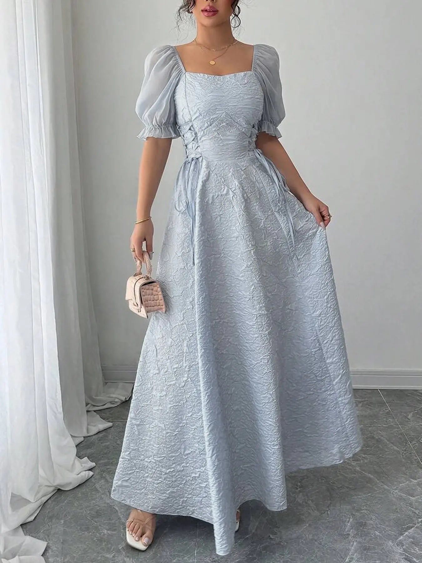 beige maxi dresses Savvy Halter Knit Maxi Dress