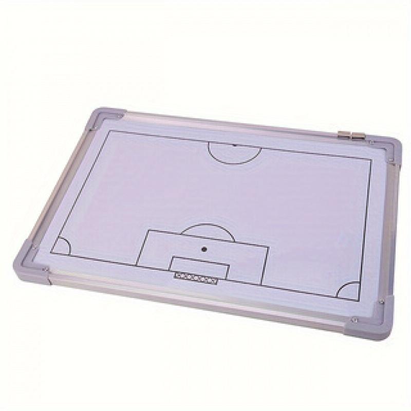 Soccer Tactical Board, Magnetic Coaching Strategy Clipboard, Football Training Match Wall-Mountable Dry Erase Coach's Play Chart with Magnets and Marker - Uncharged, 1pc