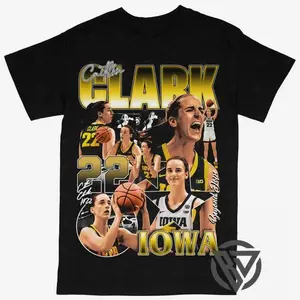 Caitlin Clark T-shirt For Men Women, For Fans Unisex Casual Streetswear Top Iowa NCAA Basketball