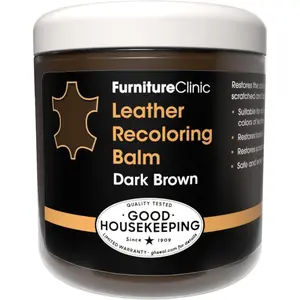 Original Leather Recoloring Balm - Dark Brown Leather Dye for Furniture, Couches & Car Seats - Restore Scratched, Faded, & Damaged Surfaces