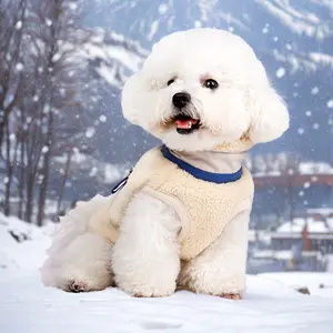 Winter Dog Clothes Fleece Jacket with Traction Warm and Thick Cotton Coat for Small Dogs and Pets Ideal for Winter Season