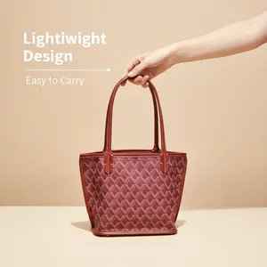 Tote Bag, Small Medium Large Sizes, Spacious Lightweight Shoulder Bag for Daily Work & Travel &Sports Outdoors Date Gifts for girls and ladies Premium PU Leather