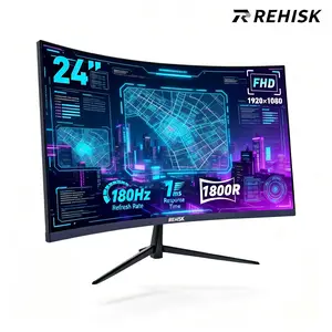 New 180Hz Curved Gaming Monitor | 1ms FHD IPS | Ultra-Smooth FPS | FreeSync  improves gaming experience.