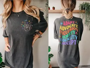 Adapt Advocate Inclusion Equity Equality Accept Tshirt, Special Education Shirt, Autism Shirt, Teacher Sped Tee, Inclusion Shirt, Mindfulness Tee