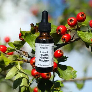 Organic Heart Health Tincture - Herbs for Cardiovascular Health & Energy