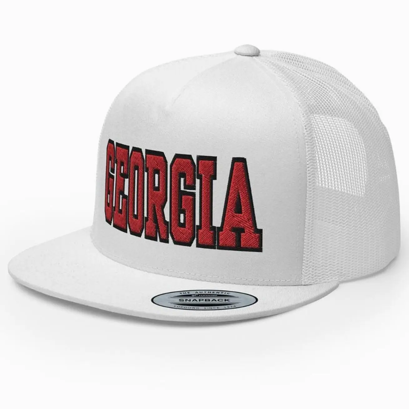 Georgia Embroidered Retro Hat Trucker Hat Many Colors Snapback Hat, Unisex Casual Street Style, Gift Idea For Her Him, Unisex Everyday Wear