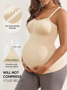 High Elasticity Maternity Nursing Tank Top, Skin-Friendly Fabric, Suitable for Pregnancy to Postpartum, Home & Outdoors Wear, Nursing Clothes