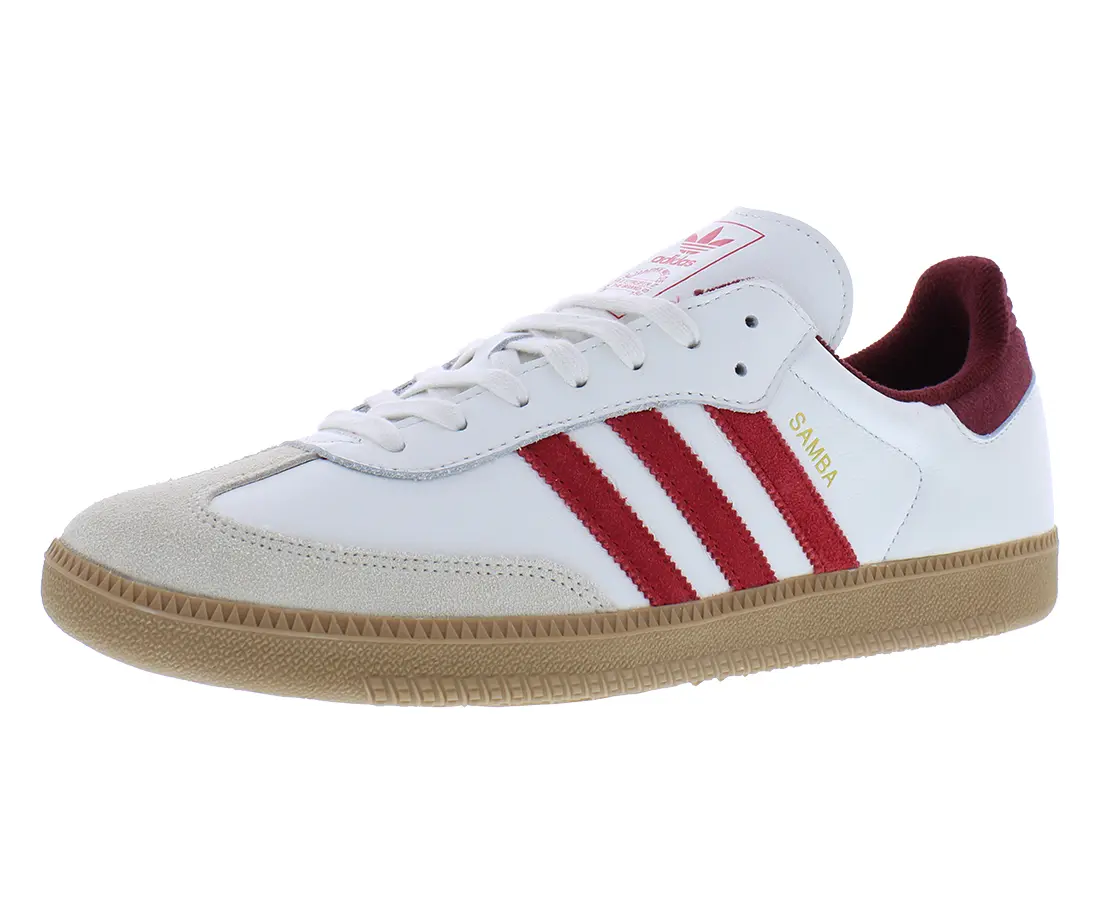 Adidas Samba Classic Men's Leather Sneaker, Iconic Athletic Sports Shoes with 3-Stripes Design and Gum Sole Footwear, Trainer, Casual