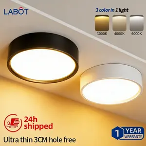 LED Small Ceiling Light, Ultra-Thin Surface Mount Cylinder Lamp, Round Pendant Light, Hallway Light, Entryway Corridor Ceiling Spotlight