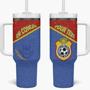 [ FAST SHIP 5Days] Personalized DR Congo Football Tumbler With Handle Go Champions LT15