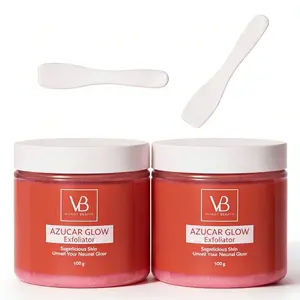 VB AZUCAR GLOW Exfoliator Facial Sugar Scrub for Skin Rejuvenation & Texture Improvement 100g Natural Exfoliants for Smoother Complexion