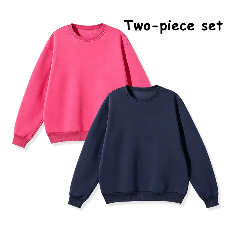2-Pack Outdoor Walking Basic Sweatshirts, wind-resistant crew neck long-sleeve shirts for everyday layering