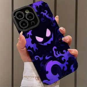 Creative Monster Eye Pattern Design Phone Case, 1 Count Shockproof Phone Protective Cover, Phone Accessory Compatible with iPhone 16 15 14 13 12 11 Pro Max, Halloween