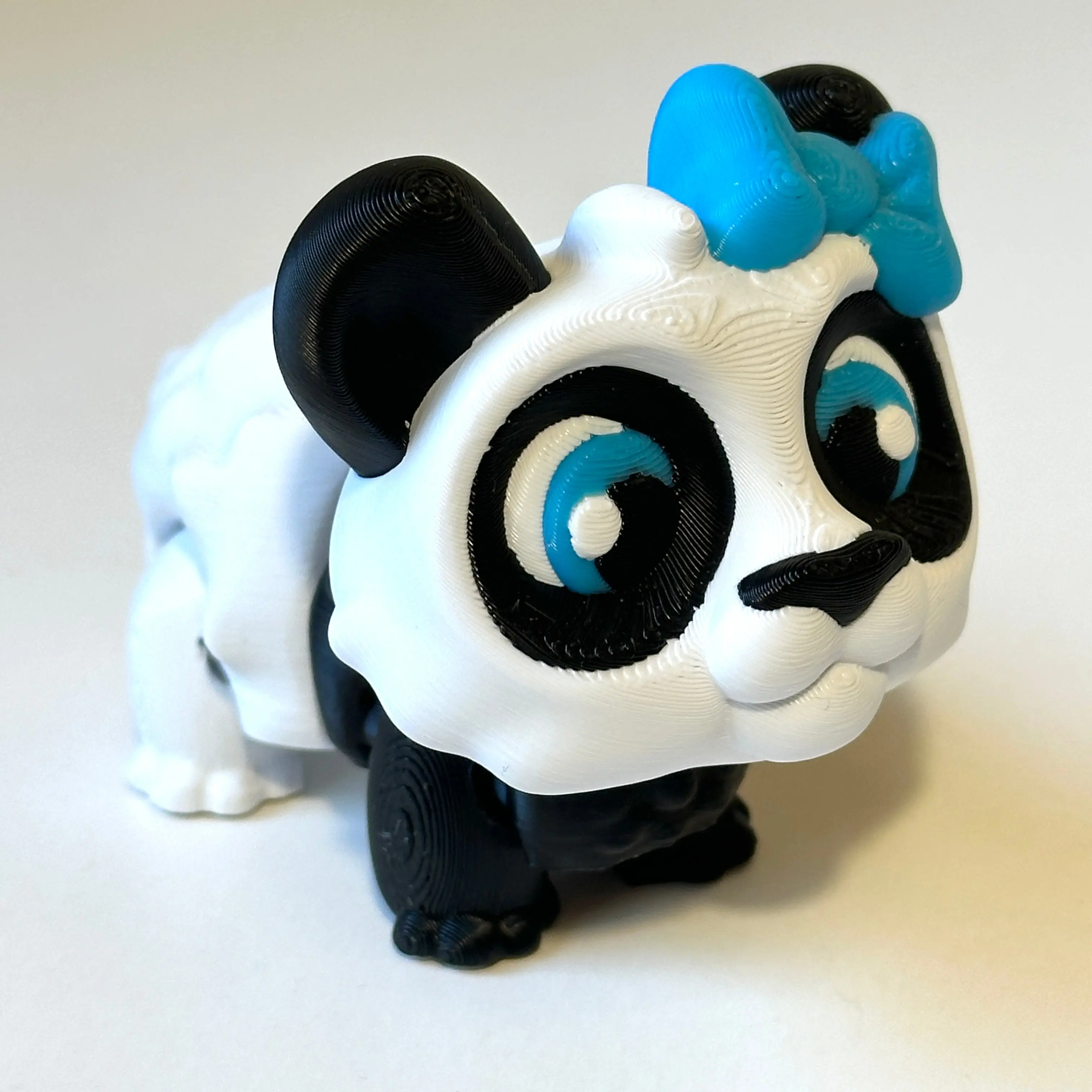 Little Panda - 3D Printed Articulating Figure Little Panda - 3D Printed Articulating Figure
