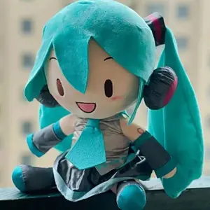 2026 new Hatsune Miku Plush Doll Anime Plush Classic Deep Sea Hatsune Miku Doll Cute Fufu Child Toy Cartoon Girl Pillow Ornaments