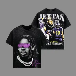 Game Day Outfit Justin Jefferson 18 Jettas NoWashed Lightweight 100% Cotton T-Shirt, The J-Jettas Shirt, The Vikings Shirt, Sunday Football Shirt, Game Day Shirt